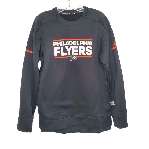 Adidas Mens D77061 NHL Philadelphia Flyers Crew Sw